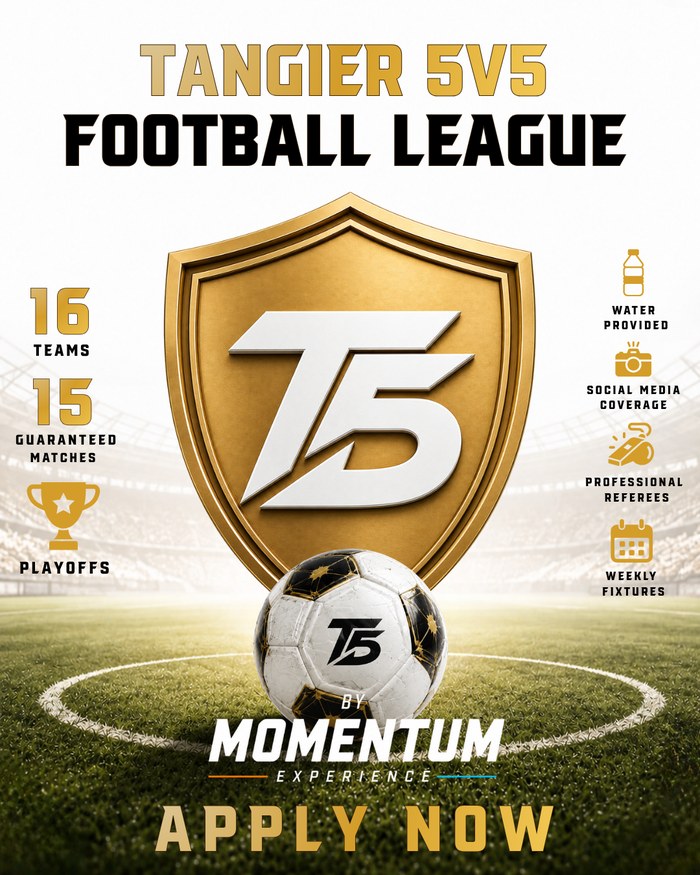 Tangier 5V5 Football League poster